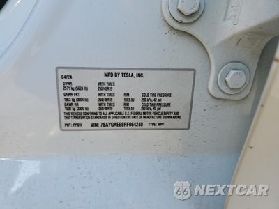 Zdjęcie 14 z 14 samochodu: 2024 TESLA MODEL Y VIN:7SAYGAEE5RF064240 - miniatura