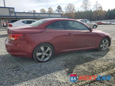 Trzecie zdjęcie samochodu z tyłu: 2010 LEXUS IS 250 VIN:JTHFF2C26A2510424 - miniatura