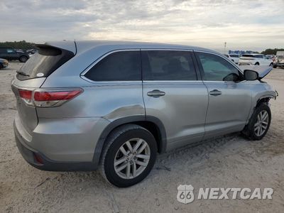Trzecie zdjęcie samochodu z tyłu: 2015 TOYOTA HIGHLANDER LE VIN:5TDZKRFH4FS091637 - miniatura