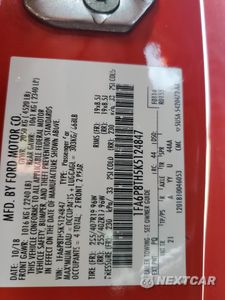 Zdjęcie 14 z 14 samochodu: 2019 FORD MUSTANG VIN:1FA6P8TH5K5124847 - miniatura