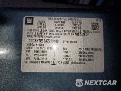 Zdjęcie 12 z 13 samochodu: 2010 CHEVROLET SILVERADO K1500 LTZ VIN:1GCSKTE32AZ279102 - miniatura