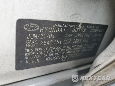 Zdjęcie 14 z 14 samochodu: 2003 HYUNDAI SANTA FE GLS VIN:KM8SC13DX3U565255 - miniatura