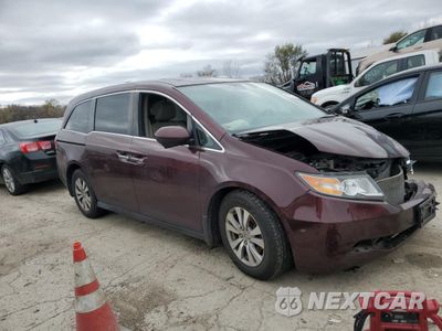 Czwarte zdjęcie samochodu z boku: 2015 HONDA ODYSSEY EXL VIN:5FNRL5H62FB085566 - miniatura