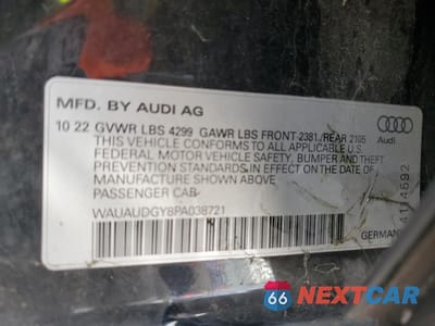 Zdjęcie 14 z 14 samochodu: 2023 AUDI A3 PREMIUM VIN:WAUAUDGY8PA038721 - miniatura