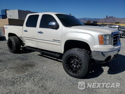 Czwarte zdjęcie samochodu z boku: 2012 GMC SIERRA K1500 SLT VIN:3GTP2WE73CG266727 - miniatura