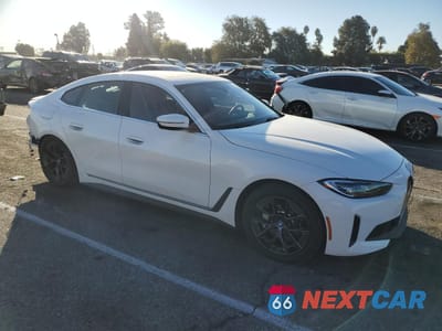Czwarte zdjęcie samochodu z boku: 2024 BMW I4 EDRIVE 35 VIN:WBY43AW00RFS91839 - miniatura
