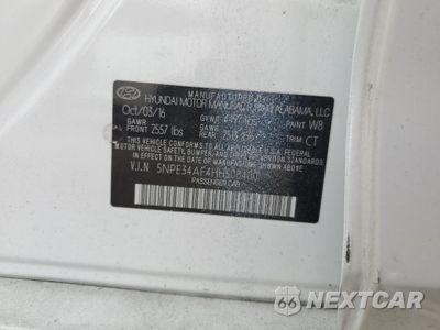 Zdjęcie 14 z 14 samochodu: 2017 HYUNDAI SONATA SPORT VIN:5NPE34AF4HH508400 - miniatura