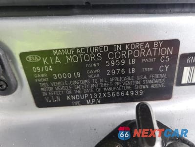 Zdjęcie 13 z 13 samochodu: 2005 KIA SEDONA EX VIN:KNDUP132X56664939 - miniatura
