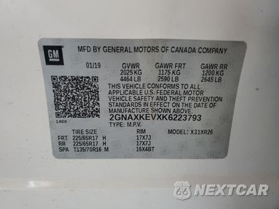 Zdjęcie 13 z 13 samochodu: 2019 CHEVROLET EQUINOX LT VIN:2GNAXKEVXK6223793 - miniatura