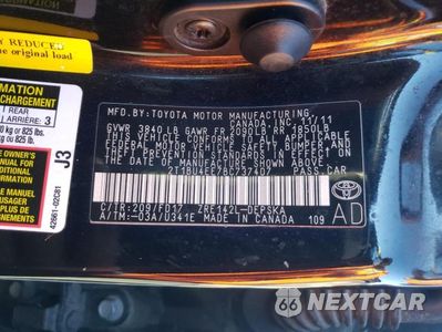 Zdjęcie 12 z 12 samochodu: 2011 TOYOTA COROLLA BASE VIN:2T1BU4EE7BC737407 - miniatura