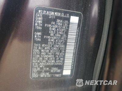Zdjęcie 16 z 16 samochodu: 2011 NISSAN CUBE BASE VIN:JN8AZ2KR2BT209442 - miniatura