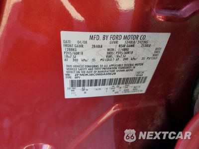 Zdjęcie 13 z 13 samochodu: 2008 FORD EDGE SEL VIN:2FMDK38C08BA95628 - miniatura