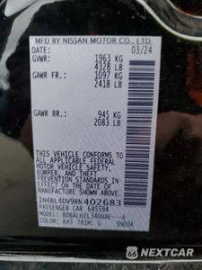 Zdjęcie 15 z 15 samochodu: 2024 NISSAN ALTIMA SV VIN:1N4BL4DV9RN402683 - miniatura