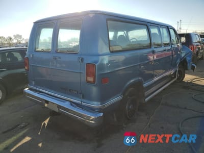 Trzecie zdjęcie samochodu z tyłu: 1986 DODGE RAM WAGON B250 VIN:2B4HB21T8GK549906 - miniatura