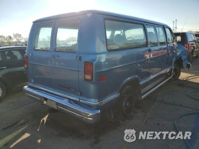 Trzecie zdjęcie samochodu z tyłu: 1986 DODGE RAM WAGON B250 VIN:2B4HB21T8GK549906 - miniatura