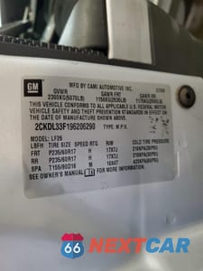 Zdjęcie 13 z 15 samochodu: 2009 PONTIAC TORRENT VIN:2CKDL33F196206290 - miniatura