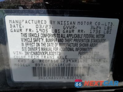 Zdjęcie 13 z 13 samochodu: 2023 NISSAN VERSA S VIN:3N1CN8DVXPL832173 - miniatura