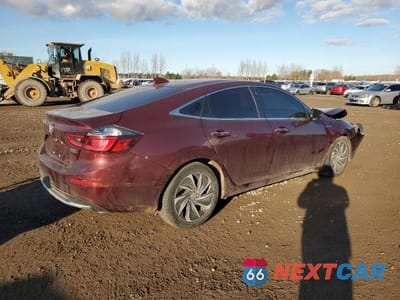 Trzecie zdjęcie samochodu z tyłu: 2019 HONDA INSIGHT TOURING VIN:19XZE4F76KE400336 - miniatura