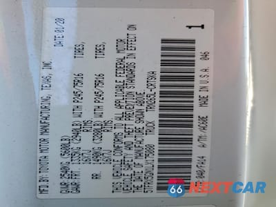 Zdjęcie 13 z 16 samochodu: 2020 TOYOTA TACOMA ACCESS CAB VIN:5TFRX5GN1LX175080 - miniatura