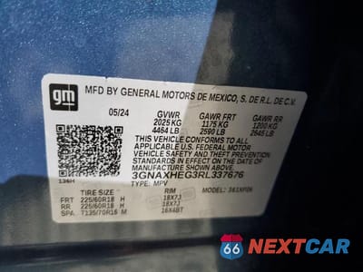 Zdjęcie 12 z 12 samochodu: 2024 CHEVROLET EQUINOX LS VIN:3GNAXHEG3RL337676 - miniatura