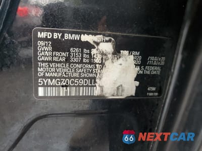 Zdjęcie 13 z 13 samochodu: 2013 BMW X6 M VIN:5YMGZ0C59DLL30078 - miniatura
