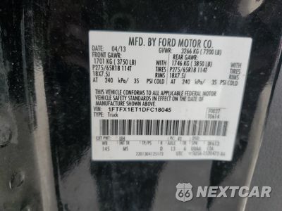 Zdjęcie 12 z 14 samochodu: 2013 FORD F150 SUPER CAB VIN:1FTFX1ET1DFC18045 - miniatura