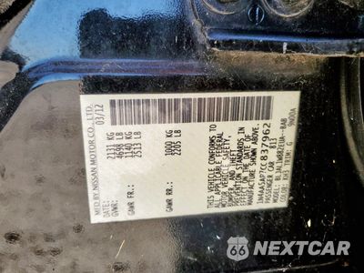 Zdjęcie 12 z 12 samochodu: 2012 NISSAN MAXIMA S VIN:1N4AA5AP7CC837962 - miniatura