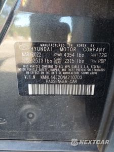 Zdjęcie 12 z 15 samochodu: 2022 HYUNDAI SONATA SEL PLUS VIN:KMHL44J20NA210703 - miniatura