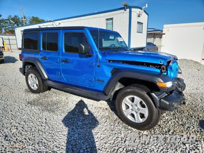 Czwarte zdjęcie samochodu z boku: 2022 JEEP WRANGLER UNLIMITED SPORT VIN:1C4HJXDG2NW273400 - miniatura