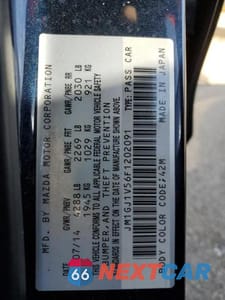 Zdjęcie 13 z 13 samochodu: 2015 MAZDA 6 TOURING VIN:JM1GJ1V56F1202091 - miniatura