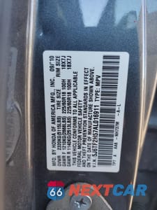 Zdjęcie 12 z 12 samochodu: 2010 HONDA ACCORD CROSSTOUR EXL VIN:5J6TF2H57AL016911 - miniatura