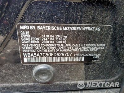 Zdjęcie 12 z 13 samochodu: 2015 BMW 528 XI VIN:WBA5A7C50FD628707 - miniatura