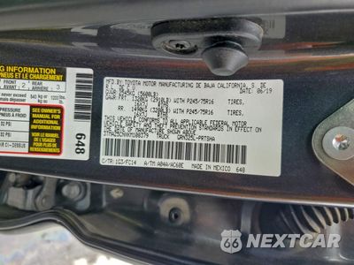 Zdjęcie 12 z 13 samochodu: 2019 TOYOTA TACOMA DOUBLE CAB VIN:3TMAZ5CNXKM108379 - miniatura
