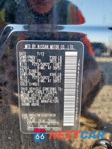 Zdjęcie 14 z 14 samochodu: 2012 INFINITI QX56 VIN:JN8AZ2NF5C9519438 - miniatura