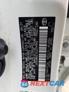 Zdjęcie 12 z 12 samochodu: 2021 TOYOTA COROLLA VIN:JTDS4MCE1MJ079996 - miniatura