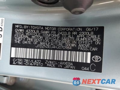 Zdjęcie 12 z 12 samochodu: 2017 TOYOTA PRIUS V VIN:JTDZN3EU4HJ070984 - miniatura