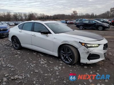 Czwarte zdjęcie samochodu z boku: 2024 ACURA TLX A-SPEC VIN:19UUB6F55RA000778 - miniatura