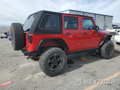 Trzecie zdjęcie samochodu z tyłu: 2014 JEEP WRANGLER UNLIMITED SPORT VIN:1C4BJWDG2EL232122 - miniatura
