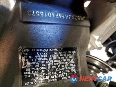 Zdjęcie 9 z 10 samochodu: 2023 KAWASAKI ZX636 K VIN:JKBZXJH14PA016573 - miniatura