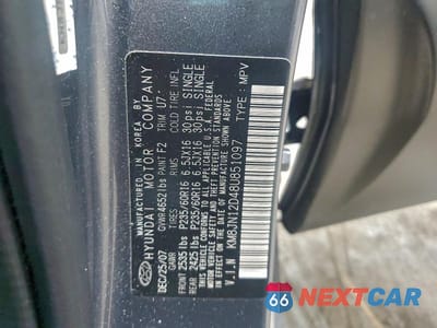 Zdjęcie 14 z 14 samochodu: 2008 HYUNDAI TUCSON SE VIN:KM8JN12D48U851097 - miniatura