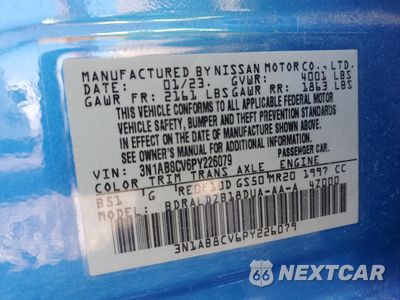 Zdjęcie 13 z 14 samochodu: 2023 NISSAN SENTRA SV VIN:3N1AB8CV6PY226079 - miniatura