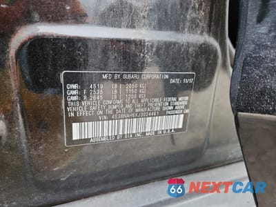 Zdjęcie 13 z 13 samochodu: 2018 SUBARU LEGACY 2.5I PREMIUM VIN:4S3BNAH6XJ3024461 - miniatura