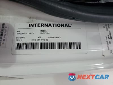 Zdjęcie 10 z 10 samochodu: 2020 INTERNATIONAL MV607 - BOX BED VIN:3HAEUMML5LL594724 - miniatura