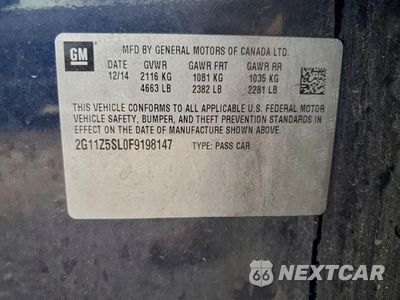 Zdjęcie 12 z 12 samochodu: 2015 CHEVROLET IMPALA LS VIN:2G11Z5SL0F9198147 - miniatura