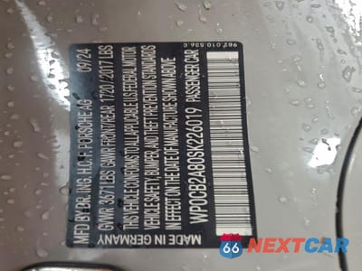 Zdjęcie 12 z 13 samochodu: 2025 PORSCHE BOXSTER S VIN:WP0CB2A80SK226019 - miniatura