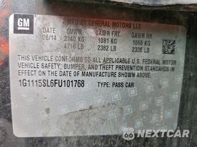 Zdjęcie 12 z 14 samochodu: 2015 CHEVROLET IMPALA LT VIN:1G1115SL6FU101768 - miniatura