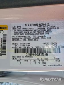 Zdjęcie 12 z 13 samochodu: 2020 FORD FUSION SE VIN:3FA6P0HD0LR247526 - miniatura