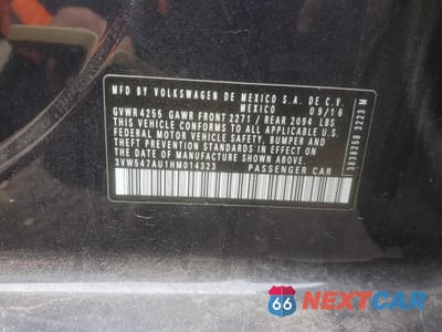 Zdjęcie 12 z 15 samochodu: 2017 VOLKSWAGEN GTI SPORT VIN:3VW547AU1HM014323 - miniatura