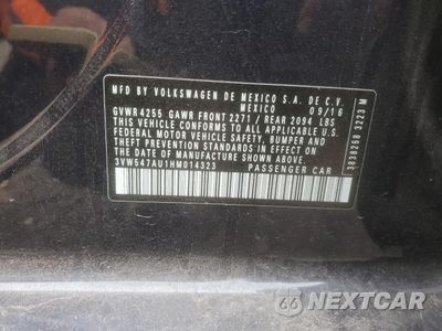 Zdjęcie 12 z 15 samochodu: 2017 VOLKSWAGEN GTI SPORT VIN:3VW547AU1HM014323 - miniatura