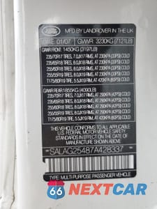 Zdjęcie 13 z 13 samochodu: 2007 LAND ROVER LR3 HSE VIN:SALAG25487A428337 - miniatura